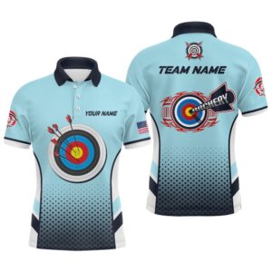US Flag Target Archery Polo Shirts For&hellip;