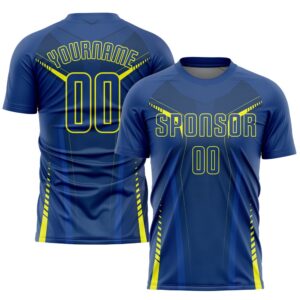US Navy Blue Gold Sublimation Soccer Uniform&hellip;