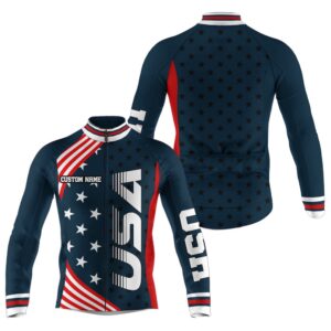 Usa Bike Shirt Men Cycling Jersey American&hellip;