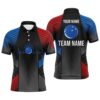 Usa Bowling Shirt Polo Shirt For Men Bowling Team Polo Shirt, Personalized Bowling Team Shirt