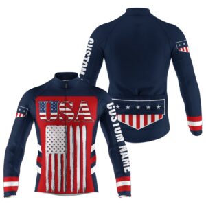 Usa Men And Women Cycling Jersey American&hellip;