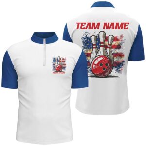 Vintage American Flag Bowling Shirts For Bowler,&hellip;
