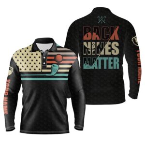 Vintage American Flag Golf Polo Shirt For&hellip;