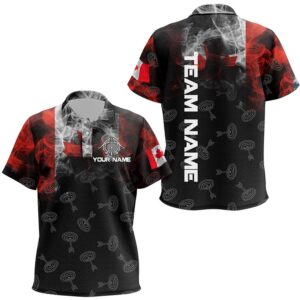 Vintage Smoke Canadian Flag Archery Polo Shirts,&hellip;