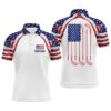 Watercolor American Stars Men’s Golf Polo Shirt Patriotic Golf Tops For Men Golf Gifts, Golf Polo Shirt, Golf Shirts