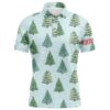 Watercolor Christmas Trees And Gifts Men’s Golf Polo Shirt Winter Golf Shirts For Men, Golf Polo Shirt, Golf Shirts