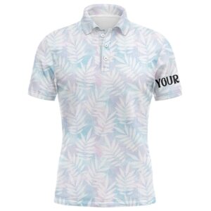 Watercolor Colorful Leaves Men’s Golf Polo Shirts&hellip;