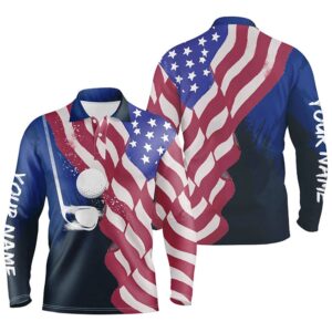 Watercolor D American Flag Golf Polos Th Of July Golfer Gifts Patriotic Golf Tops For Men Golf Polo Shirt Golf Shirts 2 v3sxfn.jpg