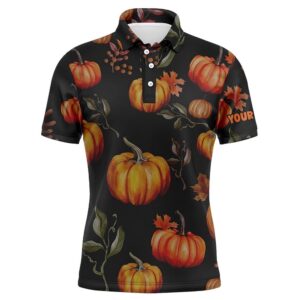 Watercolor Pumpkin Thanksgiving Men s Golf Polo Shirt Customized Fall Pattern Golf Shirts For Men Golf Polo Shirt Golf Shirts 1 ujzeq8.jpg