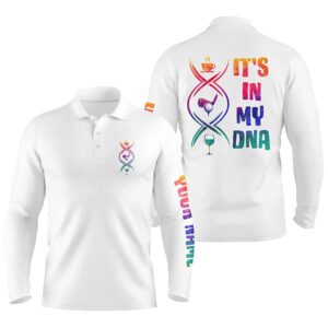 Watercolor White Men Golf Polo Shirts Custom&hellip;