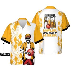 Weekend Forecast Custom Bowling Shirt, Custom Team&hellip;