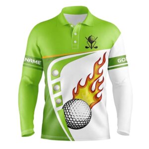 White And Green Men’s Golf Polo Shirts&hellip;