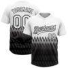 White Black Crimson Cream Two Button Unisex Softball Jersey, Custom Team Softball Jersey