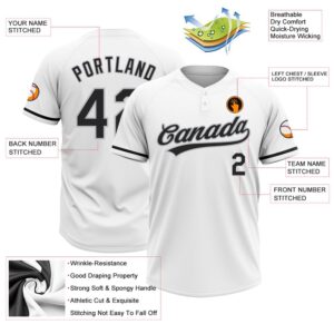 White Black Gray Two Button Unisex Softball Jersey Custom Team Softball Jersey 3 n3gvmp.jpg