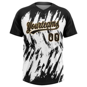 White Black Old Gold 3D Pattern Two Button Unisex Softball Jersey Custom Team Softball Jersey 2 dhxt5o.jpg