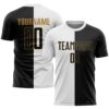 White Black Orange Sublimation Soccer Uniform Jersey, Custom Team Soccer Jersey Shirt