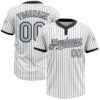 White Black Pinstripe Teal Pink Two Button Unisex Softball Jersey, Custom Team Softball Jersey