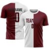 White Brown Sublimation Soccer Uniform Jersey, Custom Team Soccer Jersey Shirt