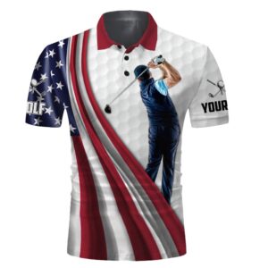 White Golf American Flag Th July Golf&hellip;