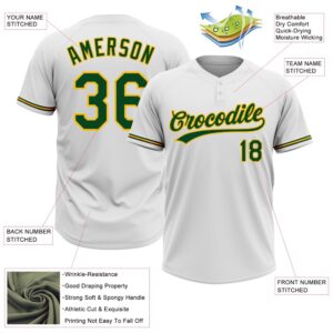 White Green Gold Two Button Unisex Softball Jersey Custom Team Softball Jersey 3 ohz8v0.jpg