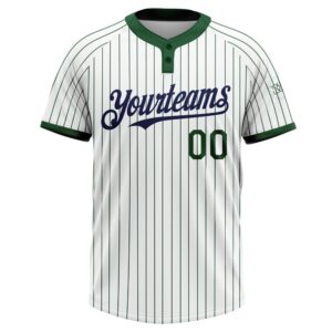White Green Pinstripe Navy Two Button Unisex Softball Jersey Custom Team Softball Jersey 2 xbkgwy.jpg
