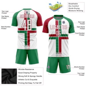 White Kelly Green Crimson Sublimation Mexico Soccer Uniform Jersey Custom Team Soccer Jersey Shirt 3 yx05oe.jpg
