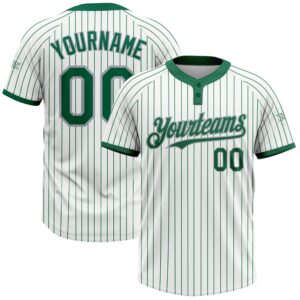 White Kelly Green Pinstripe Gray Two Button&hellip;
