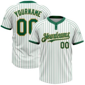 White Kelly Green Pinstripe Old Gold Two&hellip;