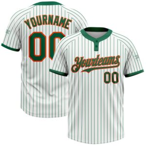 White Kelly Green Pinstripe Orange Two Button&hellip;