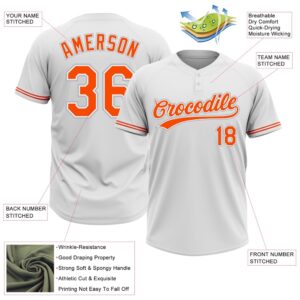 White Orange Gray Two Button Unisex Softball Jersey Custom Team Softball Jersey 3 merrcw.jpg