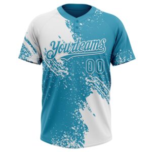 White Panther Blue 3D Pattern Abstract Brush Stroke Two Button Unisex Softball Jersey Custom Team Softball Jersey 2 okjmh5.jpg