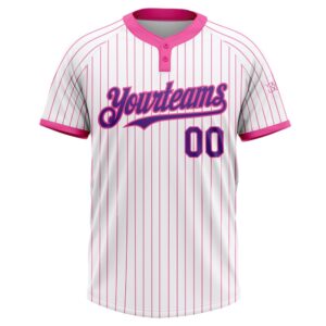 White Pink Pinstripe Purple Two Button Unisex Softball Jersey Custom Team Softball Jersey 2 e7dfei.jpg