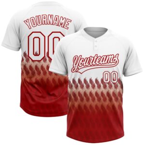White Red 3D Pattern Lines Two Button Unisex Softball Jersey Custom Team Softball Jersey 1 f4f3j1.jpg