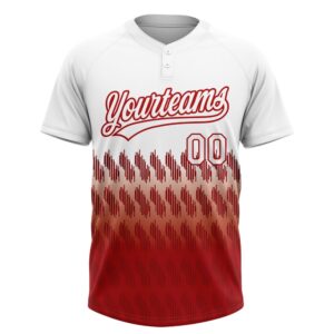 White Red 3D Pattern Lines Two Button Unisex Softball Jersey Custom Team Softball Jersey 2 bnngri.jpg