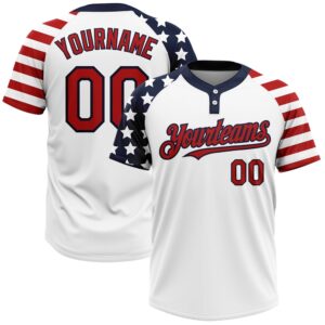 White Red Navy 3D American Flag Fashion&hellip;