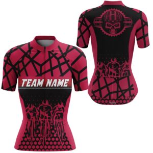 Womens Team Road Cycling Jersey Custom Pink&hellip;