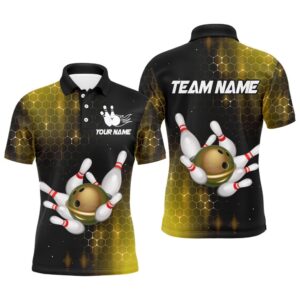 Yellow Bowling Shirts Men Women Bowling Team&hellip;