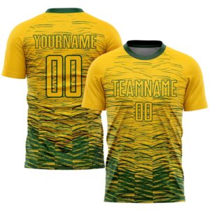 Yellow Green Sublimation Soccer Uniform Jersey, Custom&hellip;