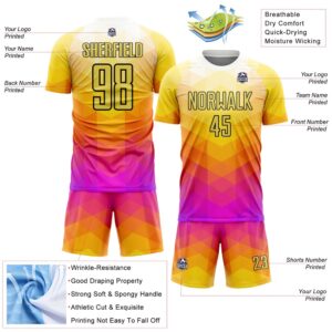 Yellow Hot Pink Black Geometric Shapes Sublimation Soccer Uniform Jersey Custom Team Soccer Jersey Shirt 3 mc1nxg.jpg