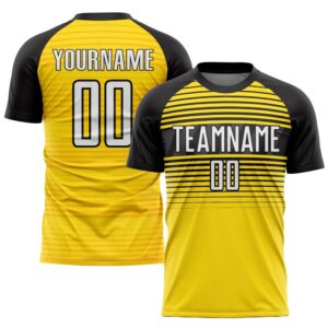 Yellow White Black Sublimation Soccer Uniform Jersey,&hellip;