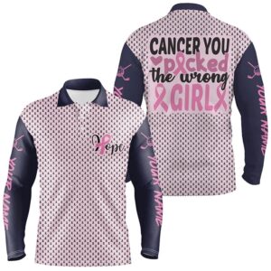 You Picked The Wrong Girl Breast Cancer Awareness Men s Golf Polo Shirt Pink Golf Shirts For Men Golf Polo Shirt Golf Shirts 2 kdkbac.jpg