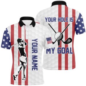 Your Hole Is My Goal American Flag&hellip;