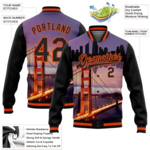 Custom Black Orange The Golden Gate Bridge&hellip;