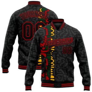 Custom Black Red Black History Month 3D&hellip;