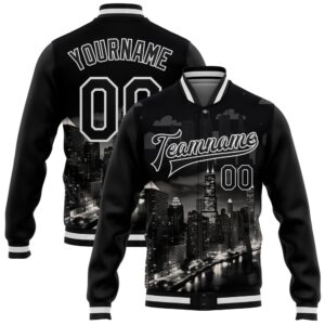 Custom Black White Chicago Illinois City Edition&hellip;