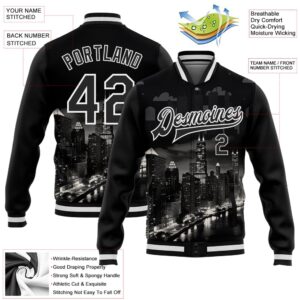 Custom Black White Chicago Illinois City Edition&hellip;