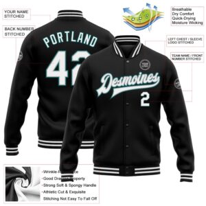 Custom Black White Gray Midnight Green Bomber&hellip;