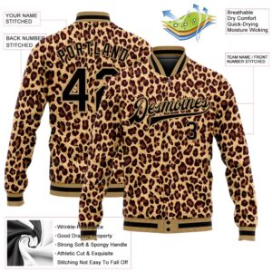 Custom Brown Black Old Gold Leopard 3D&hellip;