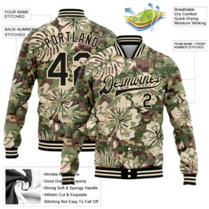 Custom Camo Black Cream Hawaii Palm Leaves&hellip;