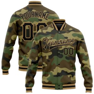 Custom Camo Black Old Gold Bomber Full&hellip;